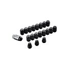 Mugen Tuercas de rueda / bloqueos de rueda cónicos negros M14x1.5 de 20 piezas (universal) | 08181-XG8-K1S0-BL | A4H-TECH