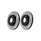 Stoptech drilled brake discs front (Civic 2015+ Type R Turbo FK2/FK8) | ST-128.40098 | A4H-TECH.COM