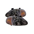 Sonar One Piece JDM head lights (Del Sol 92-98) | HL-CRX92J-JM-A | A4H-TECH.COM