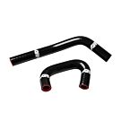 APP Siliconen oliekoeler slangen zwart (Honda Civic/Integra 01-06 Type R/K-swap motoren) | A-OCH-K20 | A4H-TECH