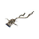 Invidia R400 Gemini stainless steel exhaust system 76mm incl front pipe titanium (Honda Civic 2022+ 2.0 Type R turbo FL5)