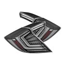 Alpharex NOVA-Series Prismatic LED achterlichten zwart (Honda Civic 17-21 FK6/FK7/FK8) | AR-676020 | A4H-TECH / ALL4HONDA.COM
