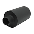 Simons mufflar 300m round 5'' steel (universal) | U432700 | A4H-TECH.COM