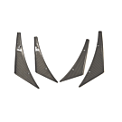 H-Gear voorbumper canards/splitter (universeel) | AE-SP-C | A4H-TECH.COM