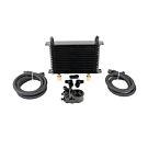 H-Gear Oliekoeler kit zwart 15 row met thermostaat (universeel) | HG-97403 | A4H-TECH / ALL4HONDA.COM