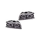 Sonar Angel Eyes head lights Chrome (Honda Civic/CRX 88-89) | HL-C88-C | A4H-TECH / ALL4HONDA.COM