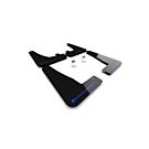 Rally Armor Spatlappen zwart/blauw logo (Tesla model X/Model X Plaid 22-23) | RA-MF102-UR-BLK/BL | A4H-TECH / ALL4HONDA.COM