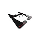 Rally Armor Spatlappen zwart/rood logo (Tesla model X/Model X Plaid 22-23) | RA-MF102-UR-BLK/RD | A4H-TECH / ALL4HONDA.COM