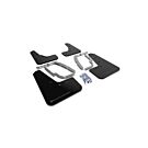 Rally Armor Spatlappen zwart/donker grijs logo (Tesla model 3 17-23) | RA-MF62-UR-BLK/DGRY | A4H-TECH / ALL4HONDA.COM