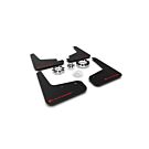 Rally Armor Spatlappen zwart/rood logo (Tesla model Y 20-23) | RA-MF72-UR-BLK/RD | A4H-TECH / ALL4HONDA.COM