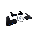 Rally Armor Mud Flaps black/blue logo (Honda Civic 17-21 2.0 Type R Turbo FK8) | RA-MF47-UR-BLK/BL | A4H-TECH / ALL4HONDA.COM