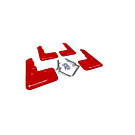 Rally Armor Mud Flaps red/white logo (Honda Civic 17-21 2.0 Type R Turbo FK8) | RA-MF47-UR-RD/WH | A4H-TECH / ALL4HONDA.COM