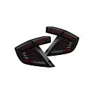 Sonar LED Achterlichten smoked incl dynamic DRL V1 (Honda Civic 17-21 1.0/1.5/2.0 5 drs) | SR-TL-CV17-DRL-S-V1 | A4H-TECH