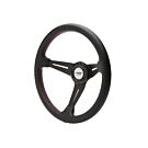 Simoni Racing (350MM) stuur Classic leer zwart+rode stiksels (universeel) | SR-CLASS | A4H-TECH.COM