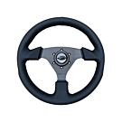 Vigor Monza (330mm) steering wheel perforated leather 30mm deep black stitch (universal) | VG-79708 | A4H-TECH / ALL4HONDA.COM

