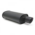 Blox Racing RVS SL sport einddemper mat zwart (universeel) | BXEX-00300-DWT-X | A4H-TECH.COM