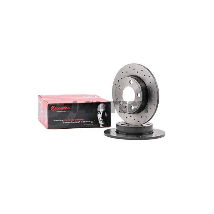 Brembo XTRA drilled brake discs rear (Civic 07-12) main product photo