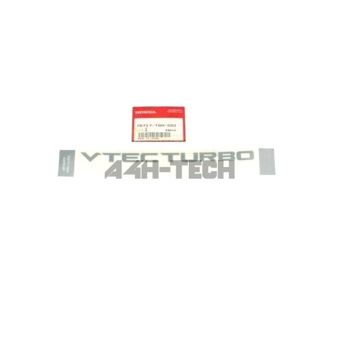 OEM Honda ''VTEC Turbo'' sticker Canadese FK8 (Civic 17+ type R Turbo FK8) | 75717-TGH-C01 | A4H-TECH / ALL4HONDA.COM main product photo