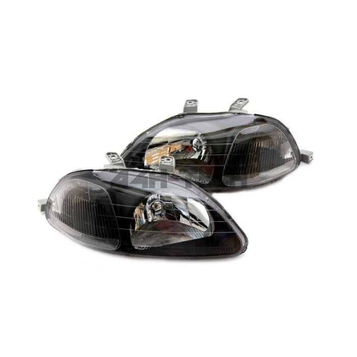 Sonar headlights JDM Black Housing E-Mark (Honda Civic 96-98 2/3/4 drs) main product photo
