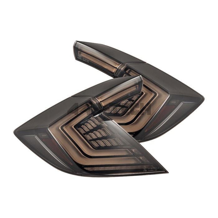 Alpharex NOVA-Series Prismatic LED taillights black smoke (Honda Civic 17-21 FK6/FK7/FK8) | AR-676010 | A4H-TECH / ALL4HONDA.COM main product photo
