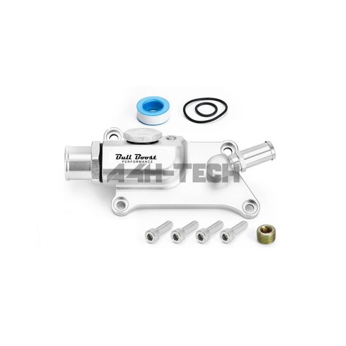 Bull Boost Performance Upper aluminium coolant housing 1.25" straight (Honda K-serie engines) | BB-01-720053571684 | A4H-TECH / ALL4HONDA.COM main product photo