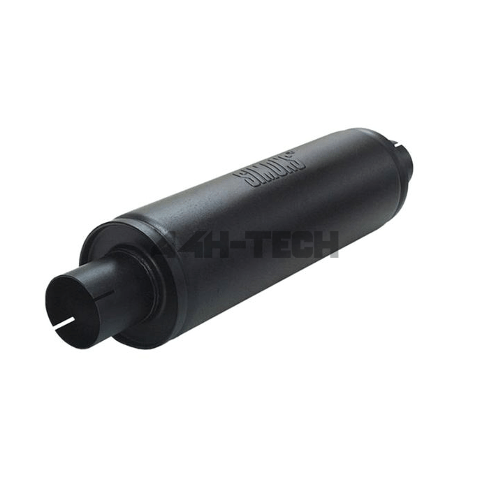 Simons Muffler Slim round 2.5'' steel (universal)  main product photo