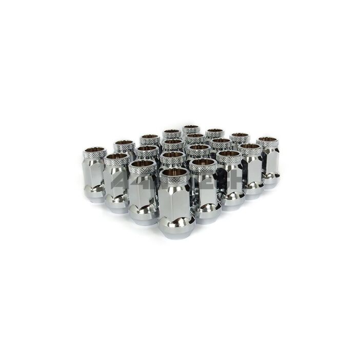 D1 Spec wheel nuts 37mm silver steel M12x1.5 (conical) main product photo