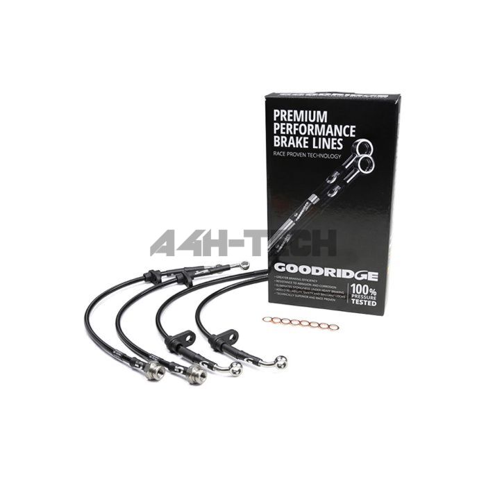 Goodridge 6 piece set stainless steel brake lines disc brakes (Honda Civic 07-12 Type R FN2) main product photo