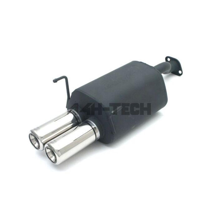 H-Gear Einddemper staal 2x rond (Civic 01-06 1.4/1.6) | HG-US-110207171 | HG-US-110207072 | A4H-TECH main product photo
