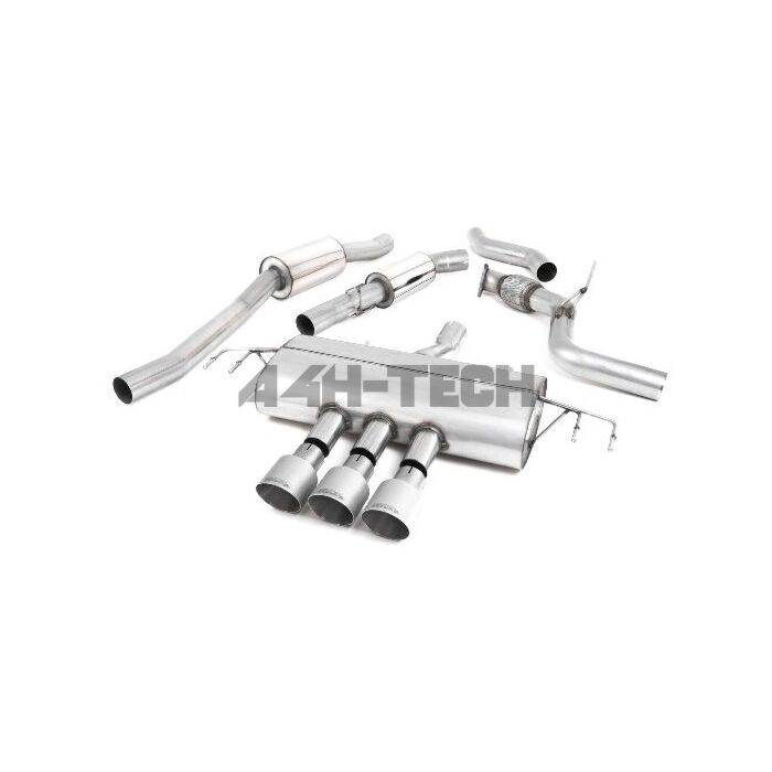 Milltek Race Exhaust system stainless steel Road+ 76mm (Honda Civic 17-21 2.0 Type R FK8) | MT-SSXHO2XX | A4H-TECH / ALL4HONDA.COM main product photo