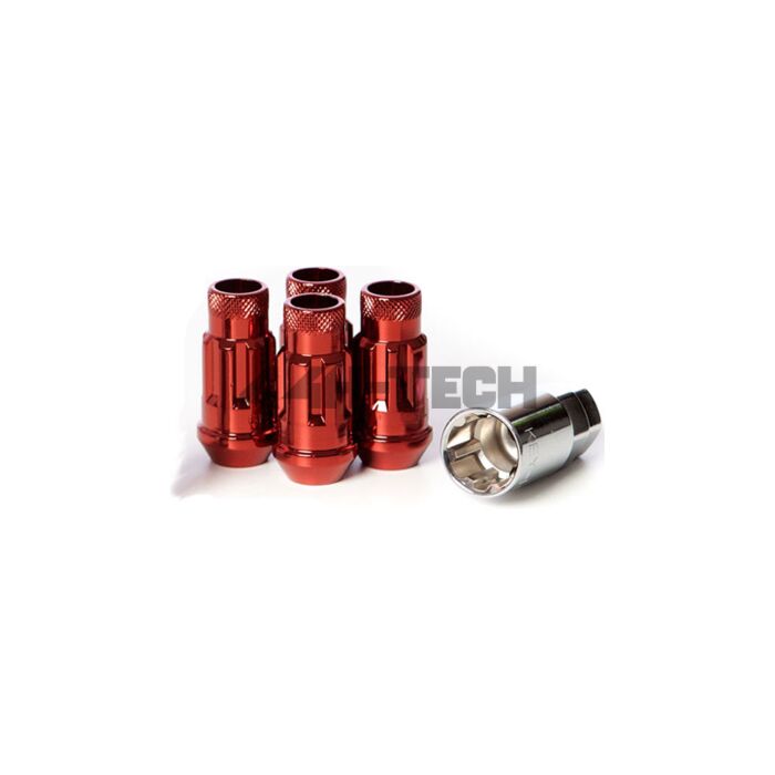 Muteki SR 48 Locking nuts red (open end) M12x1.5 (conical) | MU-32902R | A4H-TECH / ALL4HONDA.COM main product photo