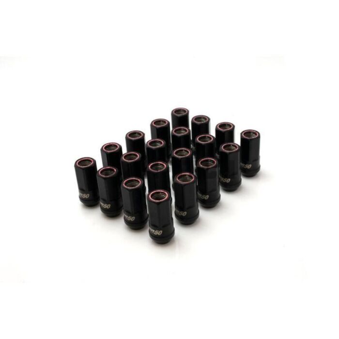 Muteki HR50 wheel nuts black/colored edge (open end) M14x1.5 (conical) main product photo