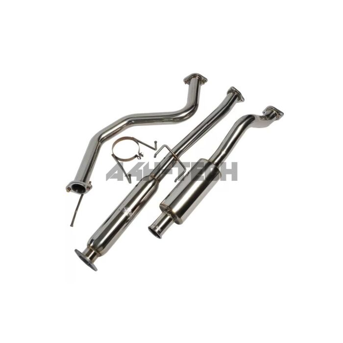 SRS exhaust system Spoon N1 style stainless steel (Civic 96-00 3drs) main product photo