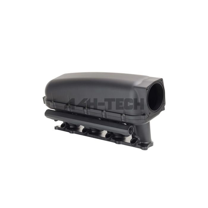 T7Design Billet side feed inlet manifold RWD (Honda K20/K24A engines) | T7D-SIM-RWD-BLK | A4H-TECH / ALL4HONDA.COM main product photo