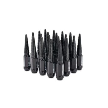 Blox Racing twist Spike forged stalen Wielmoeren zwart M12x1.5mm (Conisch) | BXAC-00156-X | A4H-TECH / ALL4HONDA.COM