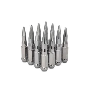 Blox Racing Bullet Spike forged stalen Wielmoeren zilver M12x1.5mm (Conisch)|BXAC-00160-X | A4H-TECH / ALL4HONDA.COM