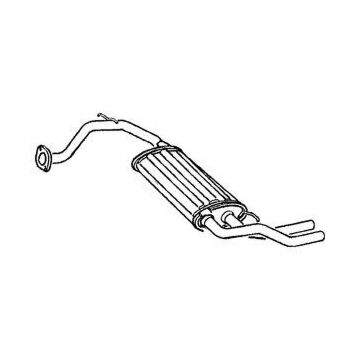 XHaust replacement rear muffler (Civic 88-91 3drs) | 1223006 | A4H-TECH.COM