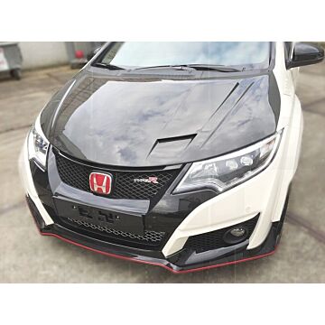 Aeroworks carbon hood JC style (Civic 2015+ Type R) | 12HDCV5DJCP-010FC | A4H-TECH.COM