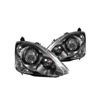 DEPO Facelift headlight E-mark set incl mounting kit (Honda Civic 01-06 3/5 drs) | DP-317-1145PXAS2 | A4H-TECH / ALL4HONDA.COM
