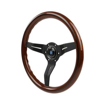 Nardi deep corn (330MM/350MM) houten stuur Zwarte Spaken (universeel) | 5069.X.2000 | A4H-TECH.COM