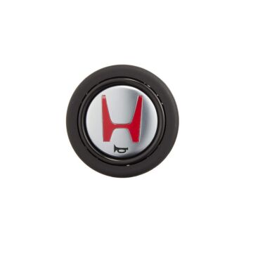 VMS Racing Klaxon knopf Silber mit rot H-logo (universal) | VM-HT018 | A4H-TECH.COM