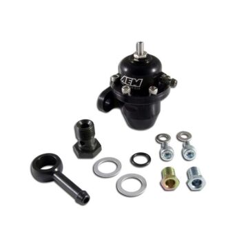 AEM adjustable fuel pressure regulator V3 (D/B/H/F serie engines) | AEM-25-300BK | A4H-TECH.COM