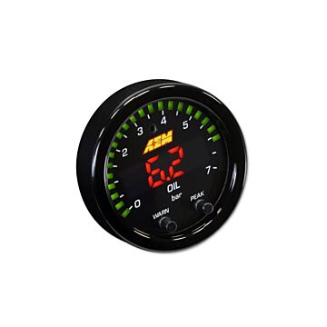 AEM X-series digitale oliedruk meter tot 150 psi / 10 bar zwart (universeel) | AEM-30-0307 | A4H-TECH.COM