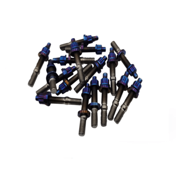 Blox Racing intake / exhaust manifold bolts kit Titanium Burned M8x1.25 55mm (universal) | BXFL-00308-SP-TX-B | A4H-TECH / ALL4HONDA.COM