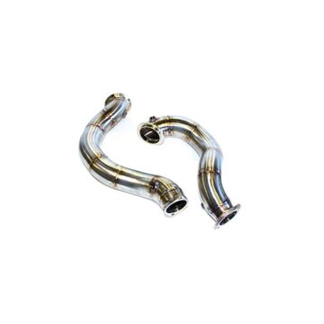 Bull Boost Performance RVS katalysator vervanger/down pipe (BMW E90/E92 N54 135i/335i Turbo) | BB-01-720595372213 | A4H-TECH / ALL4HONDA.COM
