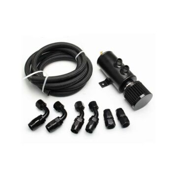 Bull Boost Performance Baffled ölauffangbehälter 2 AN10 ports satz schwarz (universal) | BB-01-720053571653 | A4H-TECH / ALL4HONDA.COM