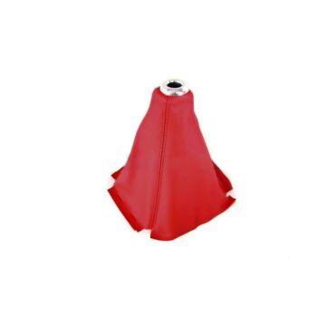 D1 spec Schaltsack / schaltmanschet leder mit rote nähten (universal) | D1-37229 | A4H-TECH / ALL4HONDA.COM