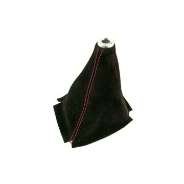 D1 spec Schaltsack / schaltmanschet suede mit rote nähten (universal) | D1-46787 | A4H-TECH / ALL4HONDA.COM