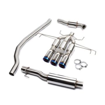 DC Sports Stainless steel exhaust system (Honda Civic 17-21 2.0 FK8 Type R Turbo) | DC-TCS5532X | A4H-TECH / ALL4HONDA.COM