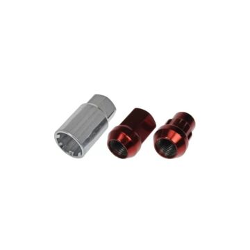Dorman Wielmoeren / wielsloten M14x1.5 rood conisch 16 stuks (Honda Civic/Legend) | DM-713-675E | A4H-TECH / ALL4HONDA.COM